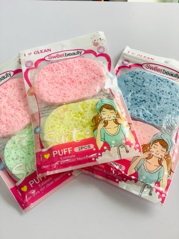 Facial cleansing sponge 2pcs