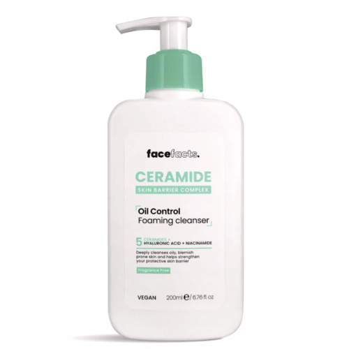 Facefacts Ceramide oil control foaming cleanser 400ml