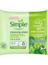 Simple facial wipes