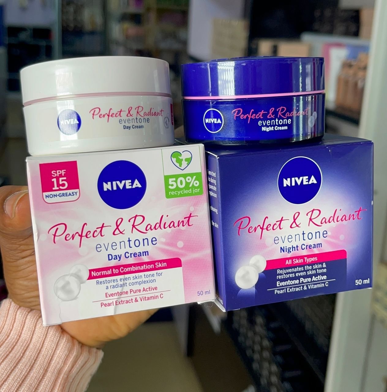 Nivea day and night cream